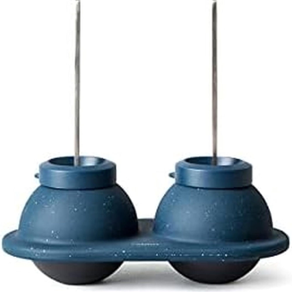 🔵 Houdini Swizzle Sphere Ice Mold, 2 Piece Tray, Navy NEW in box - Picture 2 of 7